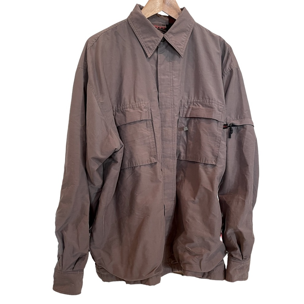 Vans Men’s Gray Button Front Fleece Lined Shacket Size L - Picture 1 of 6